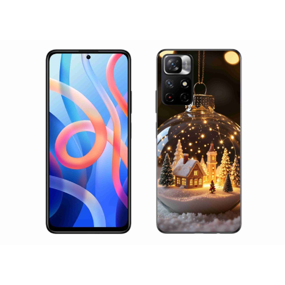 Gelový kryt mmCase na Xiaomi Poco M4 Pro 5G - vánoční koule 3