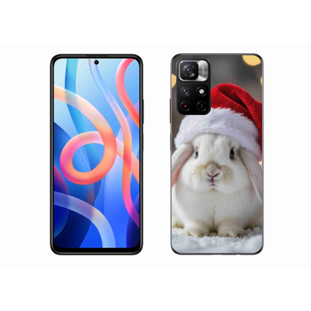 Gelový kryt mmCase na Xiaomi Poco M4 Pro 5G - vánoční králík