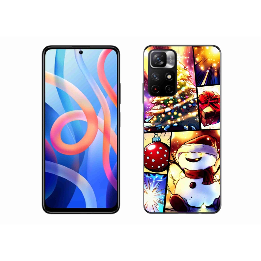 Gelový kryt mmCase na Xiaomi Poco M4 Pro 5G - vánoční motivy 1