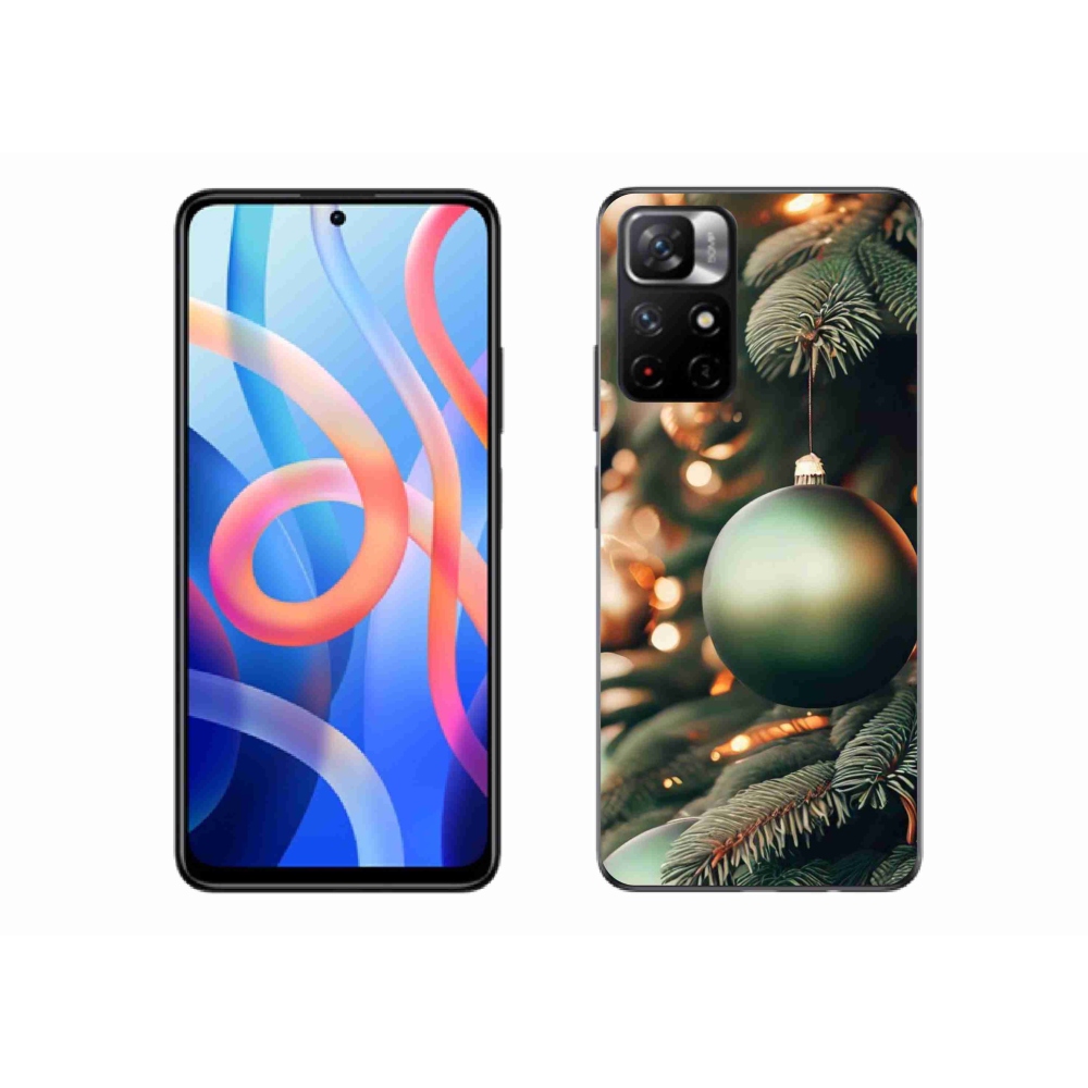 Gelový kryt mmCase na Xiaomi Poco M4 Pro 5G - vánoční ozdoby 1