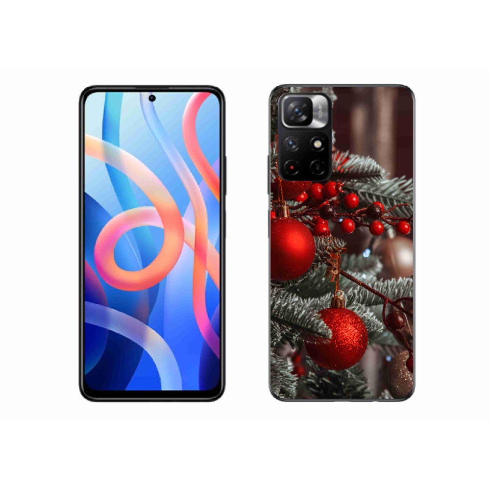 Gelový kryt mmCase na Xiaomi Poco M4 Pro 5G - vánoční ozdoby 2