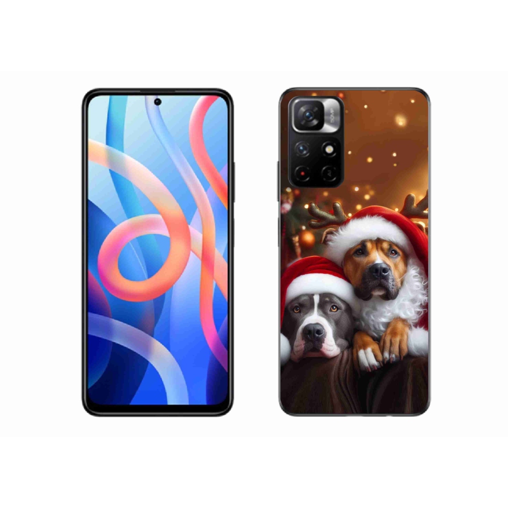 Gelový kryt mmCase na Xiaomi Poco M4 Pro 5G - vánoční psi
