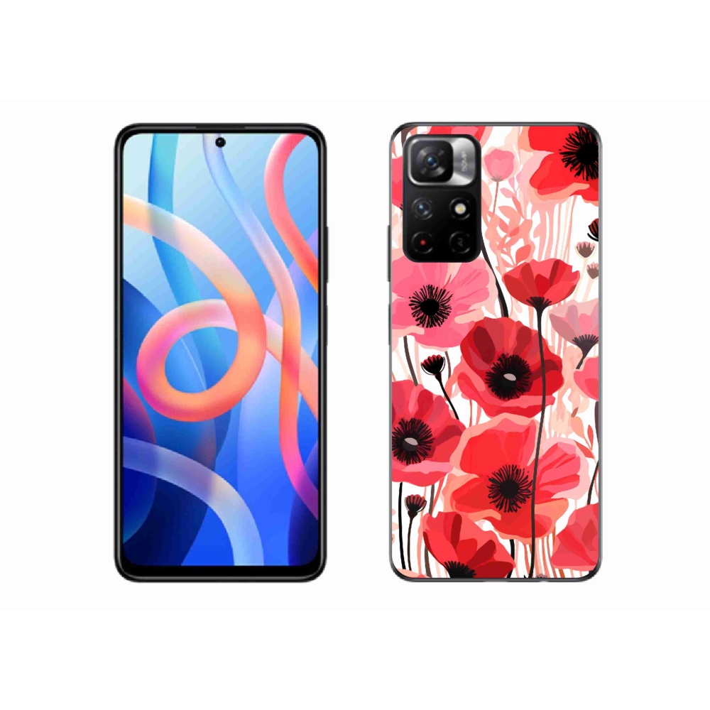 Gelový kryt mmCase na Xiaomi Poco M4 Pro 5G - vlčí mák 1