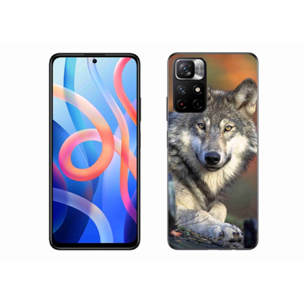 Gelový kryt mmCase na Xiaomi Poco M4 Pro 5G - vlk