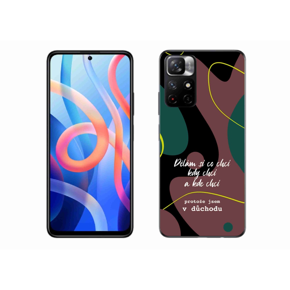 Gelový kryt mmCase na Xiaomi Poco M4 Pro 5G - vtipný text 10 černé pozadí