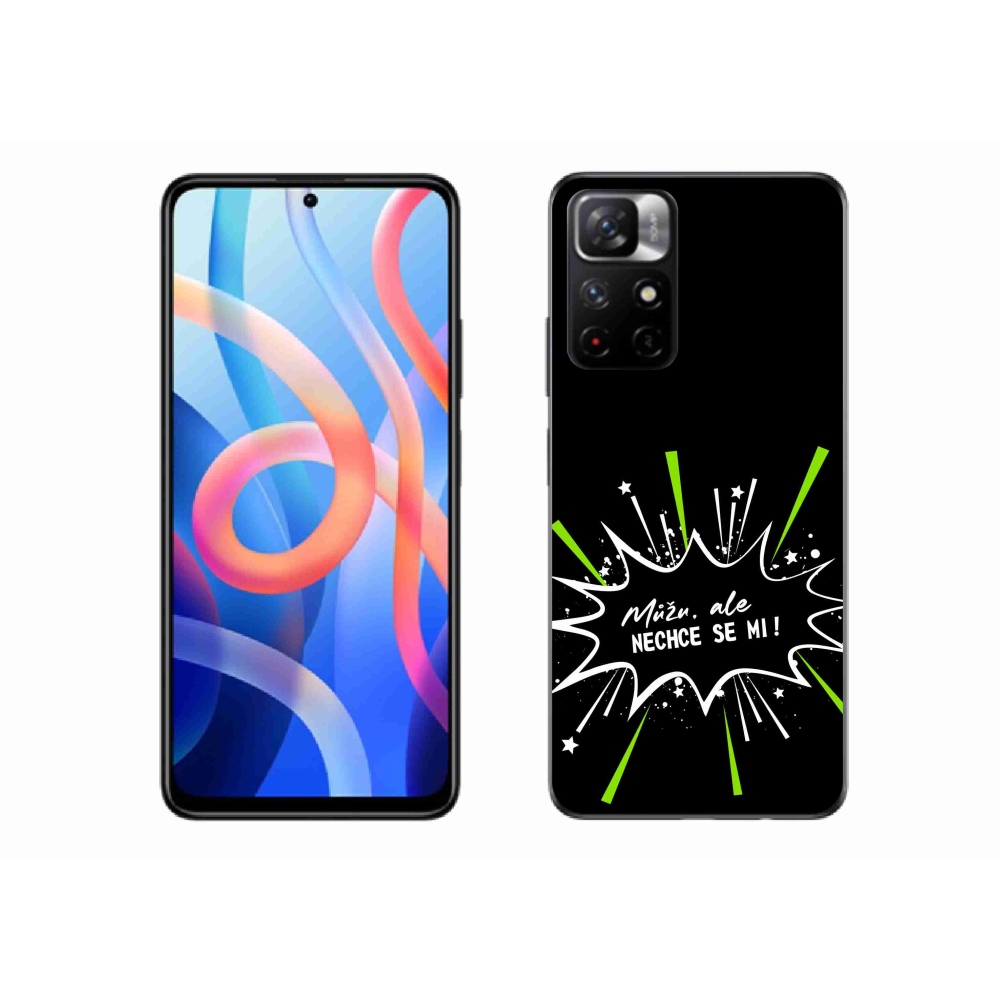 Gelový kryt mmCase na Xiaomi Poco M4 Pro 5G - vtipný text 11 černé pozadí
