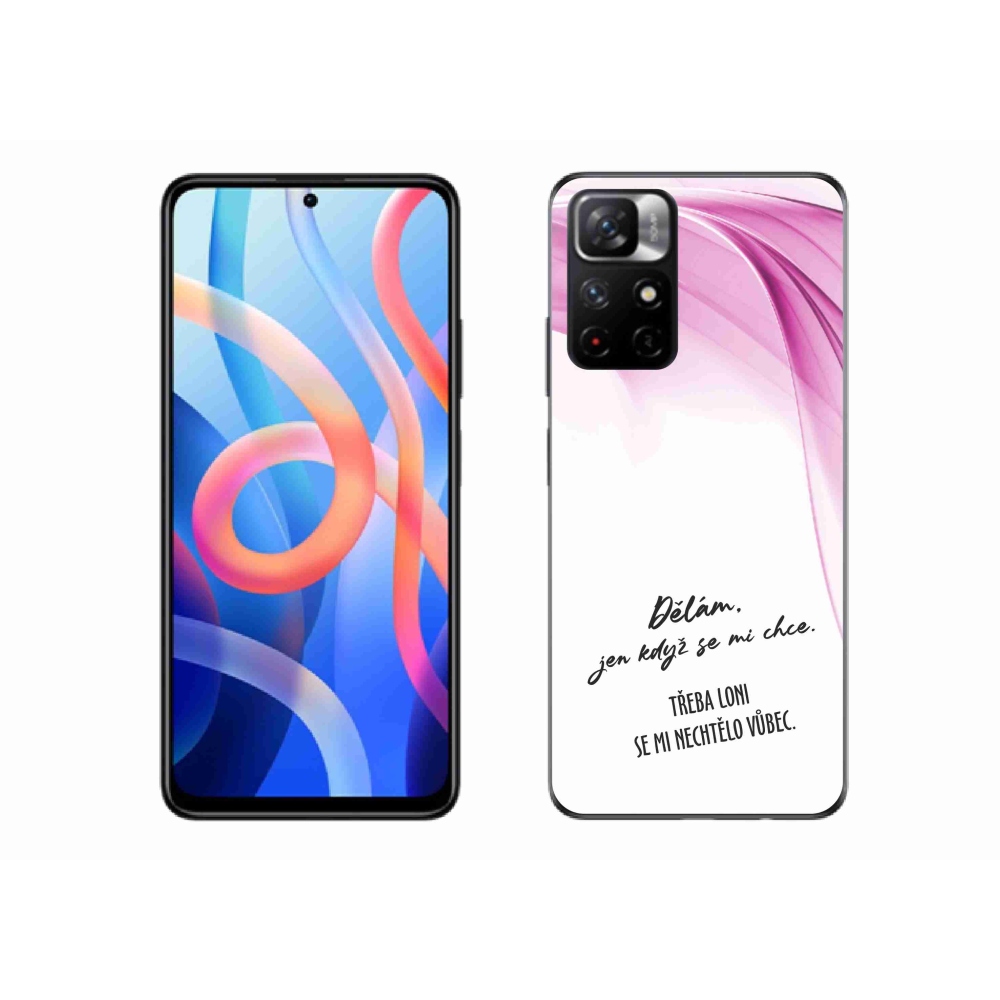 Gelový kryt mmCase na Xiaomi Poco M4 Pro 5G - vtipný text 12 bílé pozadí