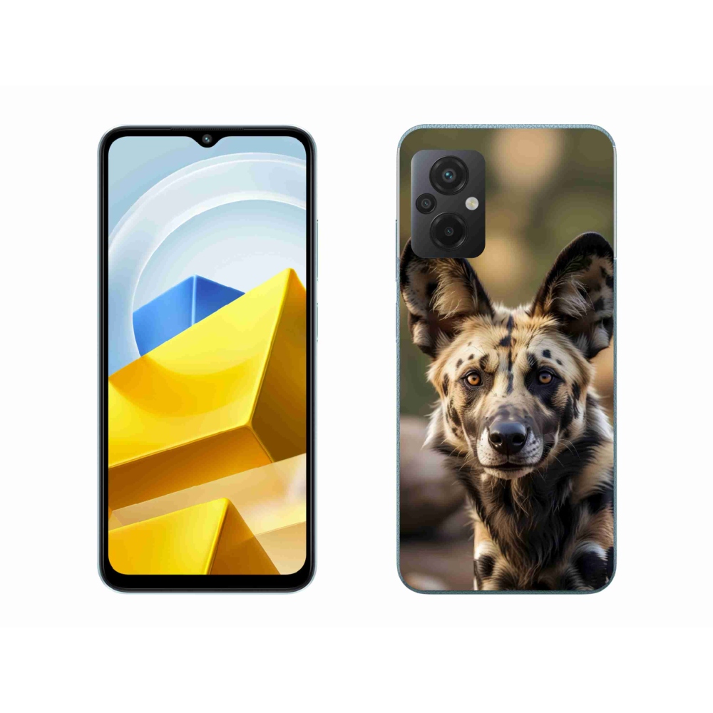 Gelový kryt mmCase na Xiaomi Poco M5 4G - africký divoký pes