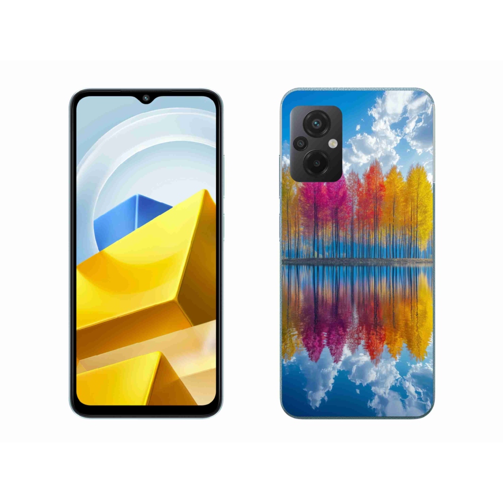 Gelový kryt mmCase na Xiaomi Poco M5 4G - barevné stromy