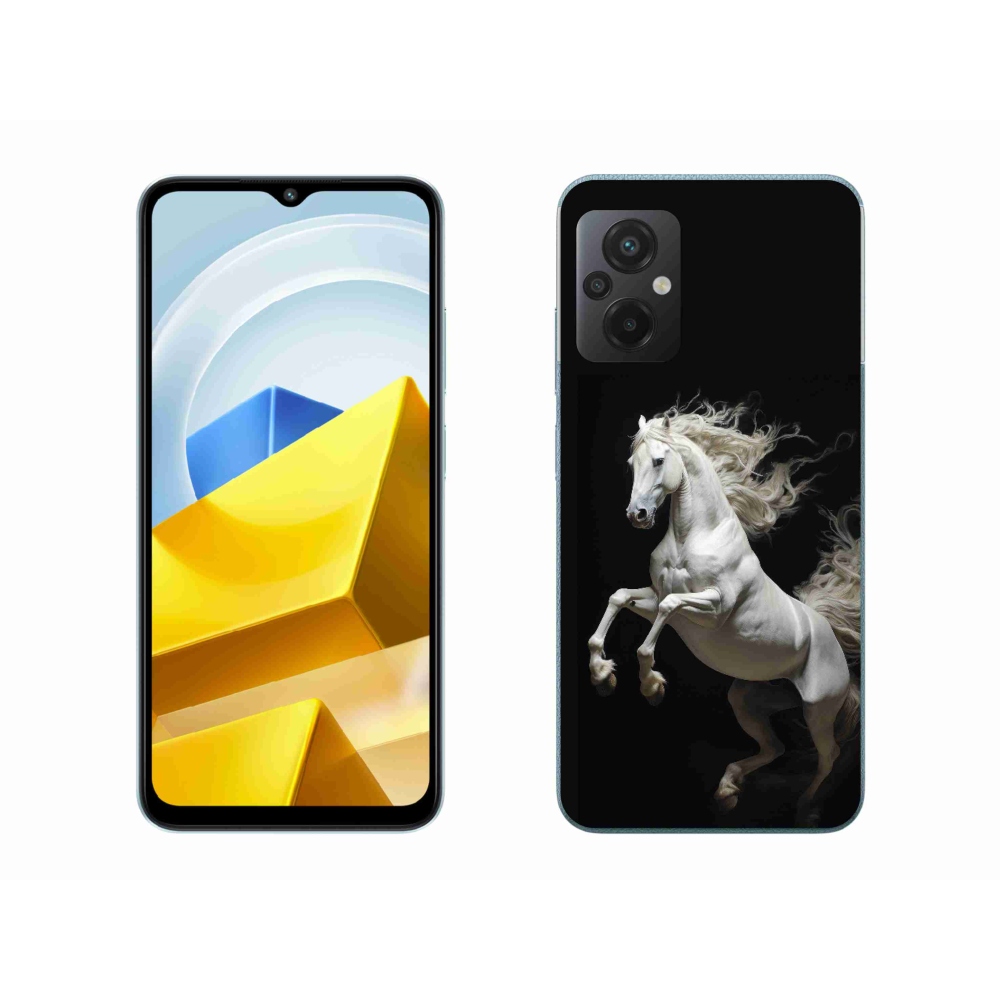 Gelový kryt mmCase na Xiaomi Poco M5 4G - bílý kůň 4
