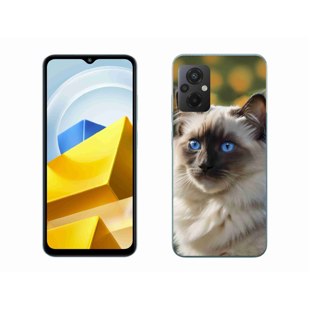 Gelový kryt mmCase na Xiaomi Poco M5 4G - bílý ragdoll