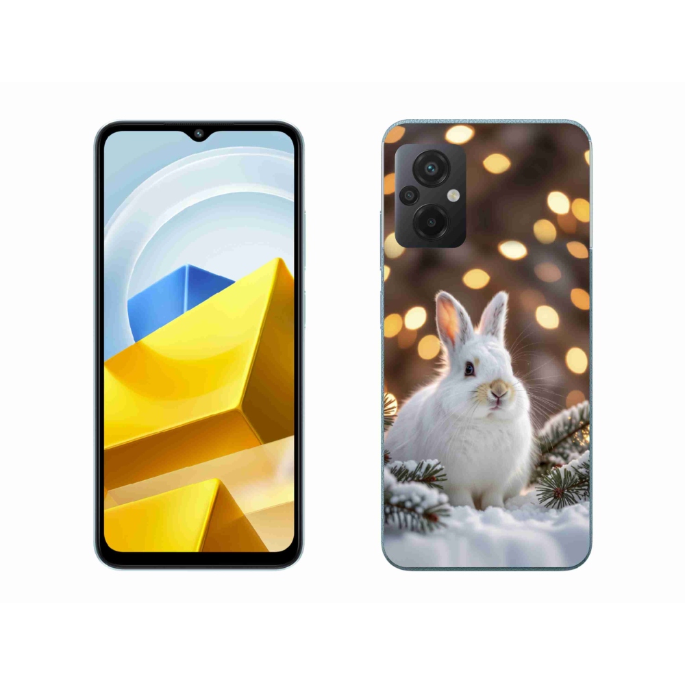 Gelový kryt mmCase na Xiaomi Poco M5 4G - bílý zajíc