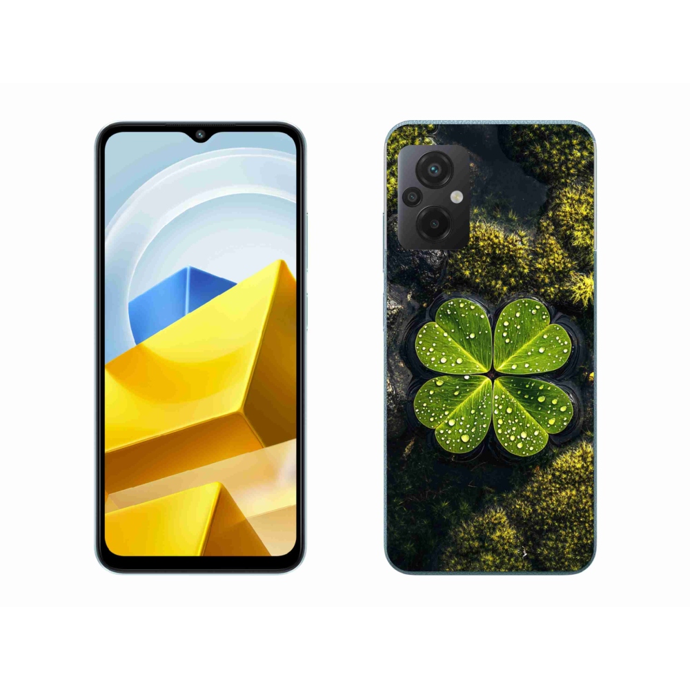 Gelový kryt mmCase na Xiaomi Poco M5 4G - čtyřlístek