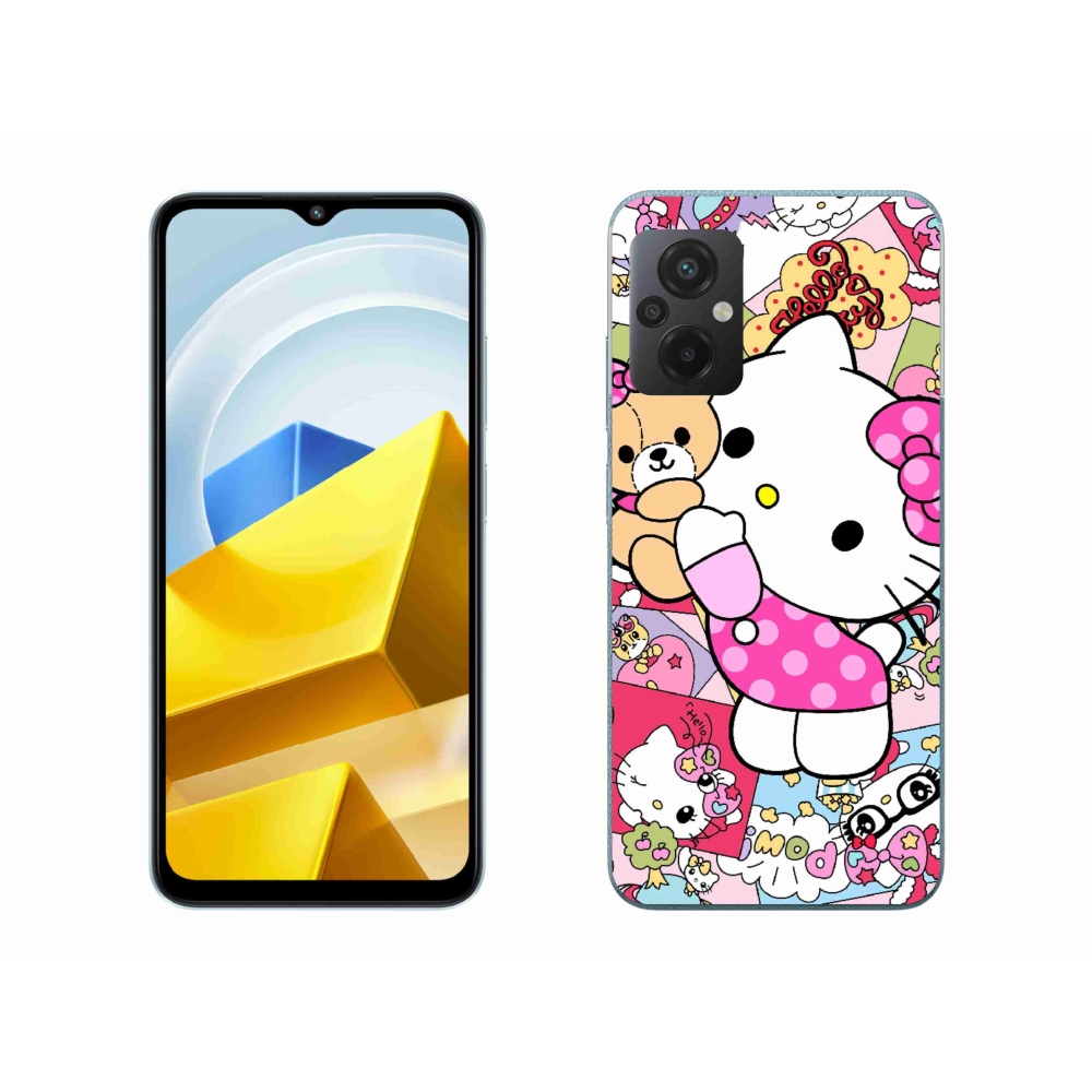 Gelový kryt mmCase na Xiaomi Poco M5 4G - cute kitty