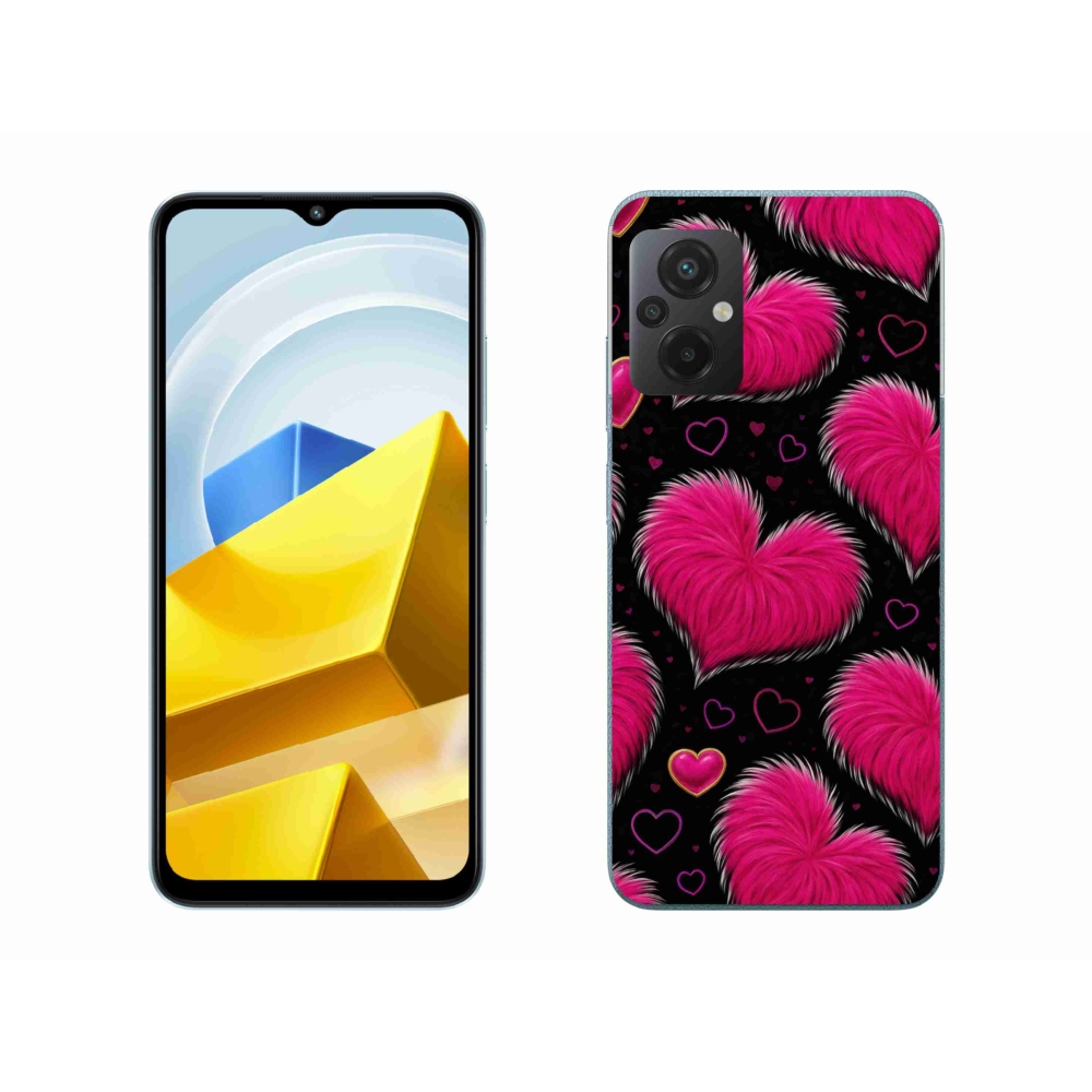 Gelový kryt mmCase na Xiaomi Poco M5 4G - hebká srdce