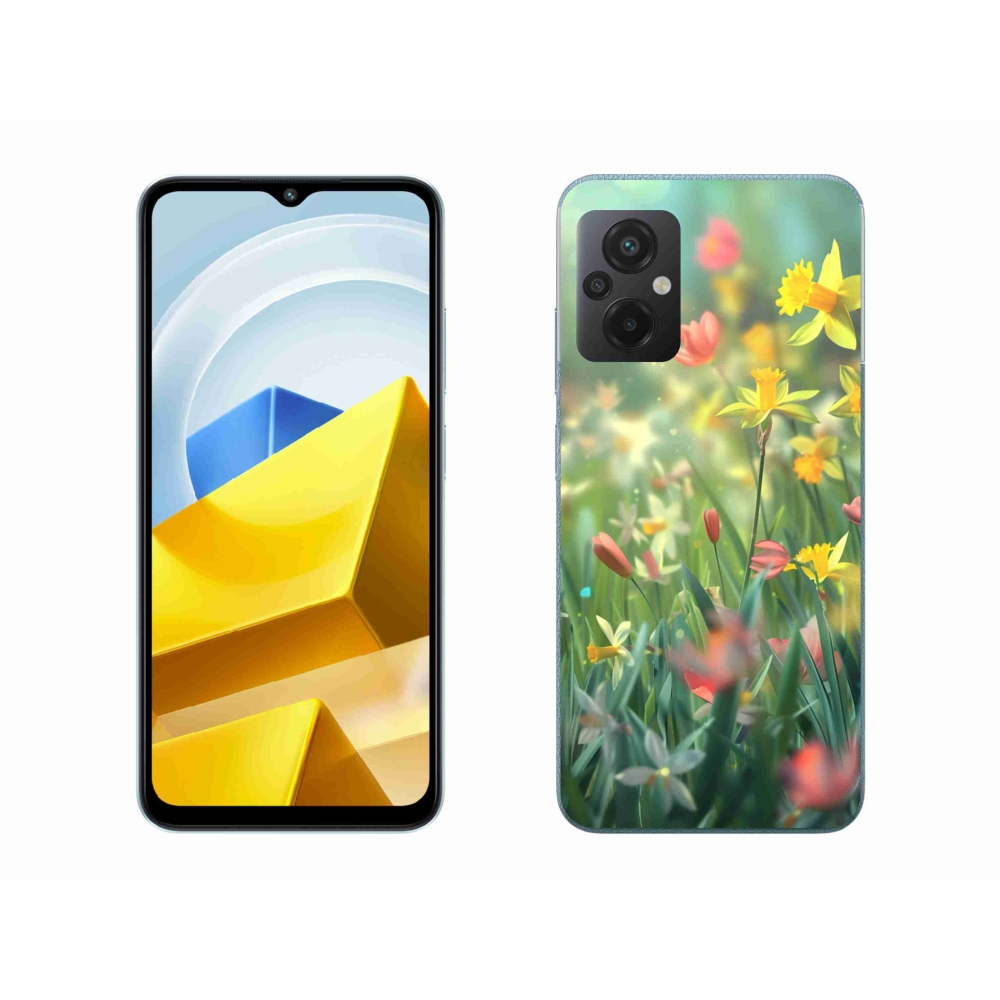 Gelový kryt mmCase na Xiaomi Poco M5 4G - jarní květy