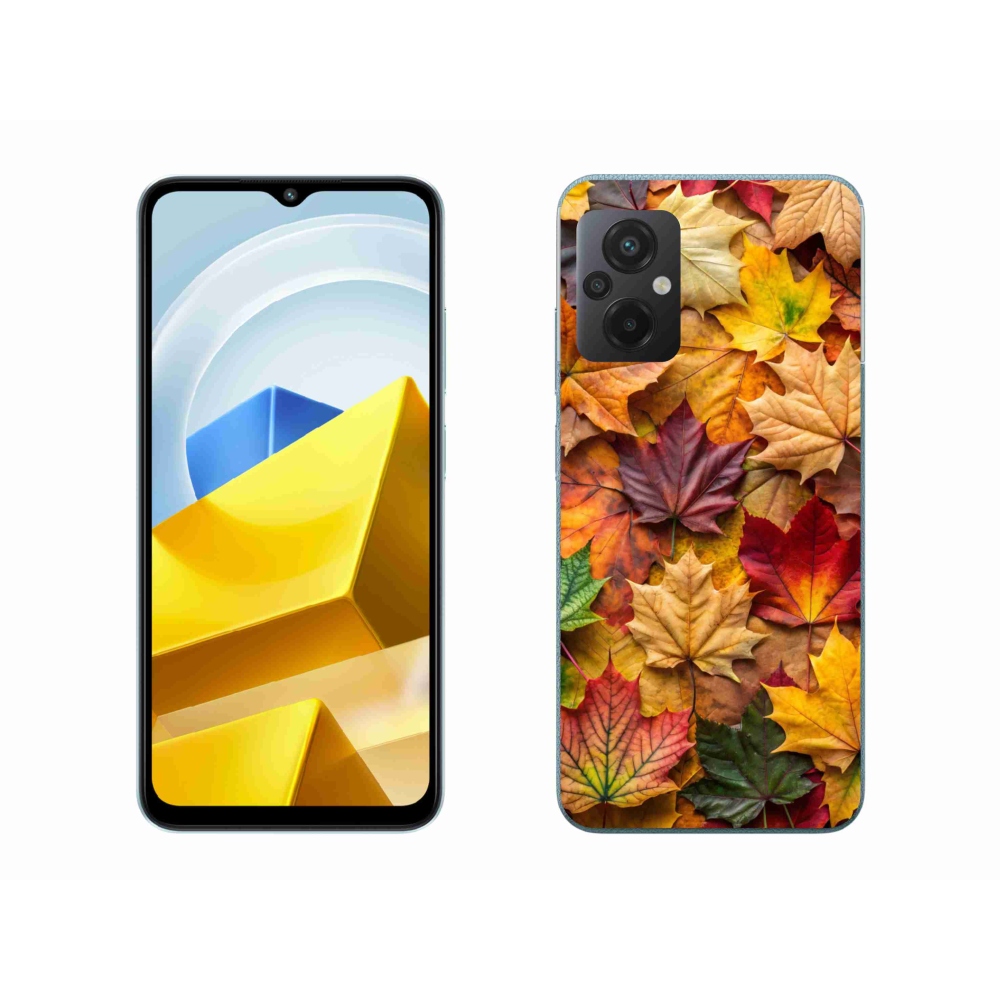 Gelový kryt mmCase na Xiaomi Poco M5 4G - javorové listy 2