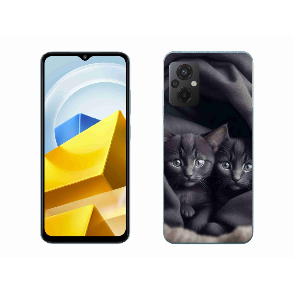 Gelový kryt mmCase na Xiaomi Poco M5 4G - kočičí duo