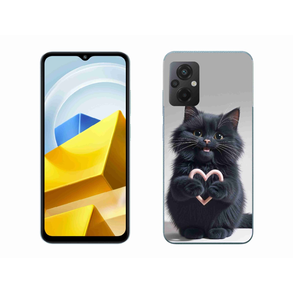 Gelový kryt mmCase na Xiaomi Poco M5 4G - kočičí láska 3