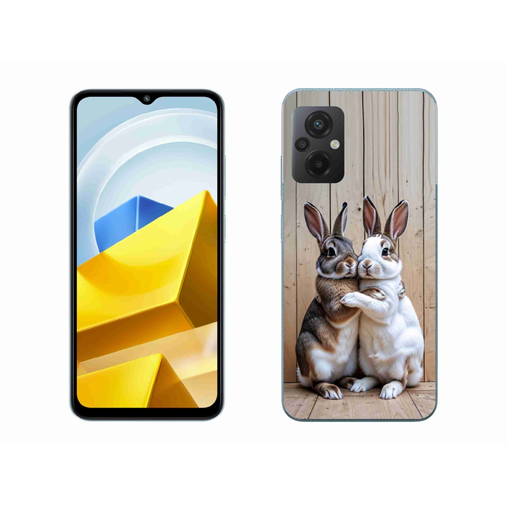 Gelový kryt mmCase na Xiaomi Poco M5 4G - králičí pár