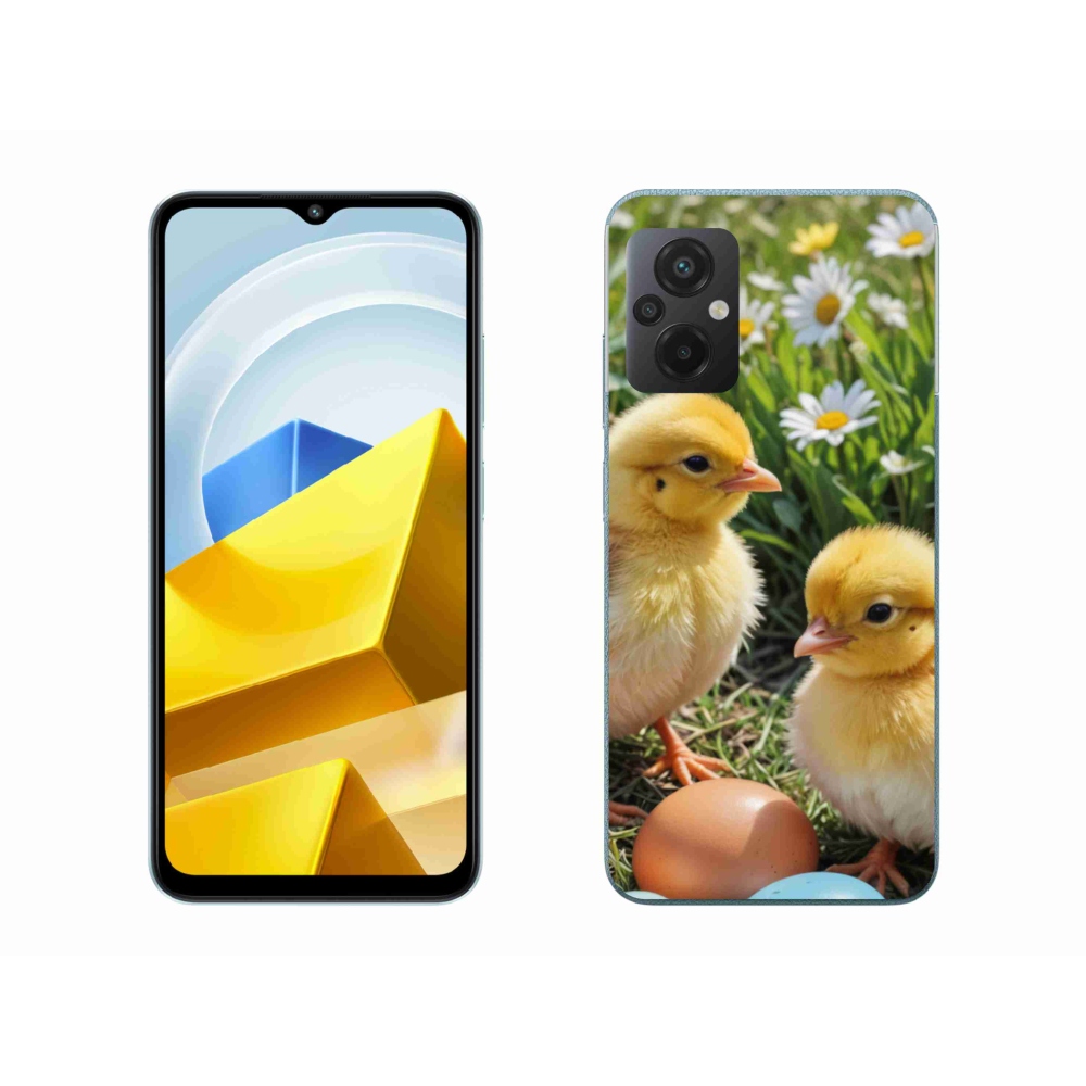 Gelový kryt mmCase na Xiaomi Poco M5 4G - kuřátka