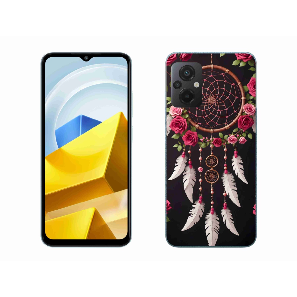 Gelový kryt mmCase na Xiaomi Poco M5 4G - lapač snů s růžemi