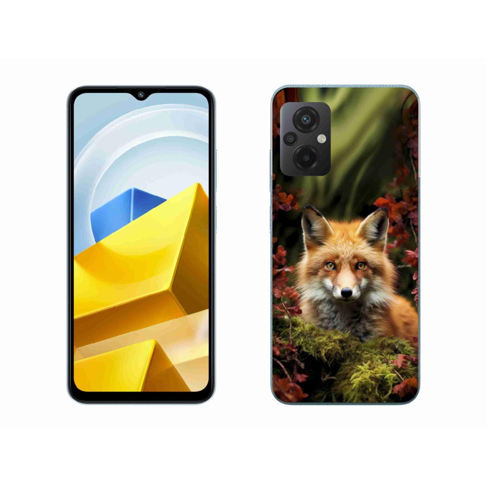Gelový kryt mmCase na Xiaomi Poco M5 4G - liška v lese