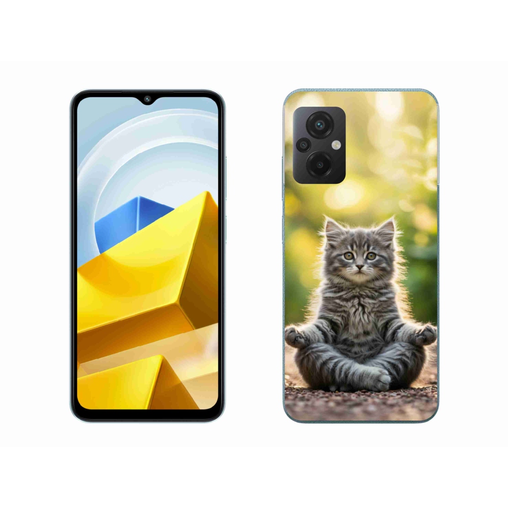 Gelový kryt mmCase na Xiaomi Poco M5 4G - meditující kotě