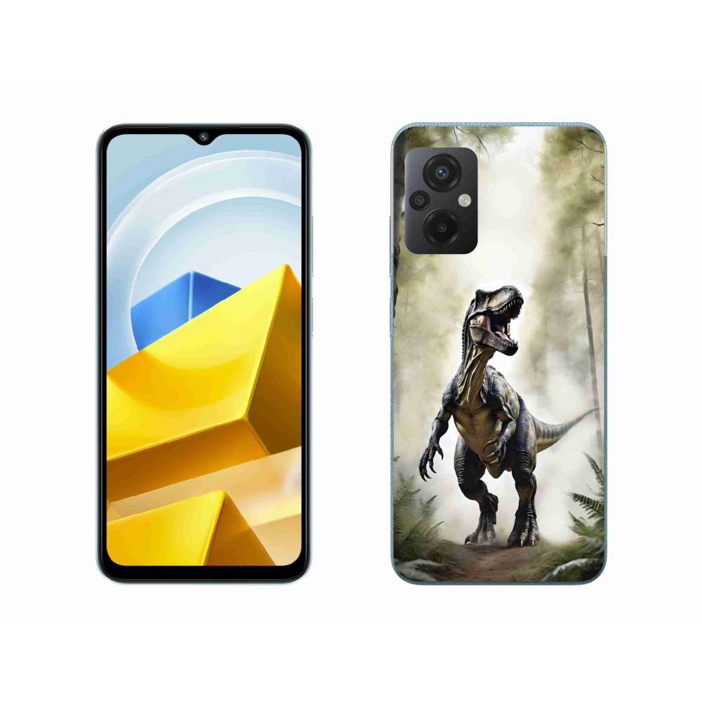 Gelový kryt mmCase na Xiaomi Poco M5 4G - naštvaný T-Rex