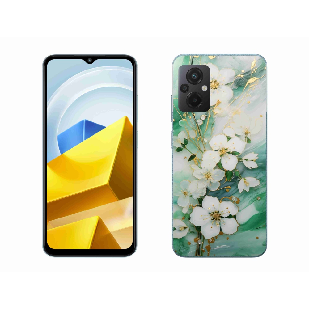 Gelový kryt mmCase na Xiaomi Poco M5 4G - něžné květy