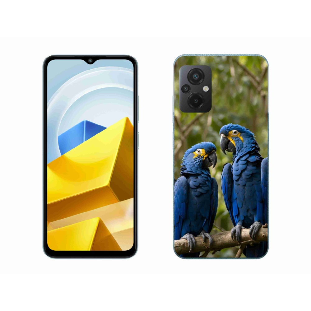 Gelový kryt mmCase na Xiaomi Poco M5 4G - papouščí duo