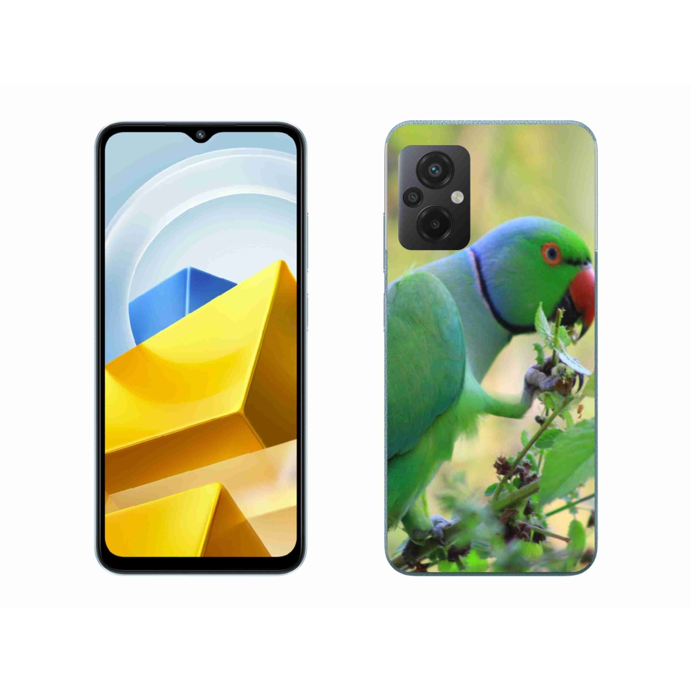 Gelový kryt mmCase na Xiaomi Poco M5 4G - papoušek alexandr