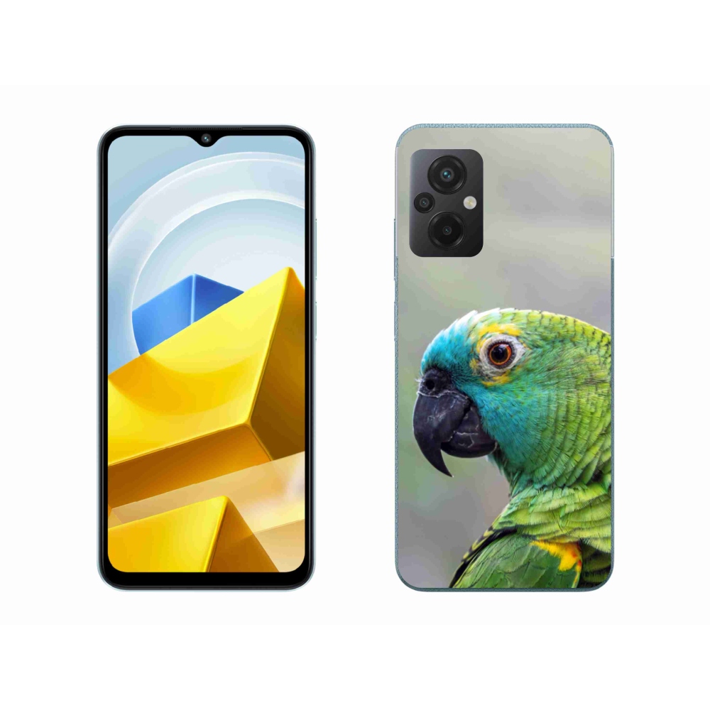 Gelový kryt mmCase na Xiaomi Poco M5 4G - papoušek amazoňan