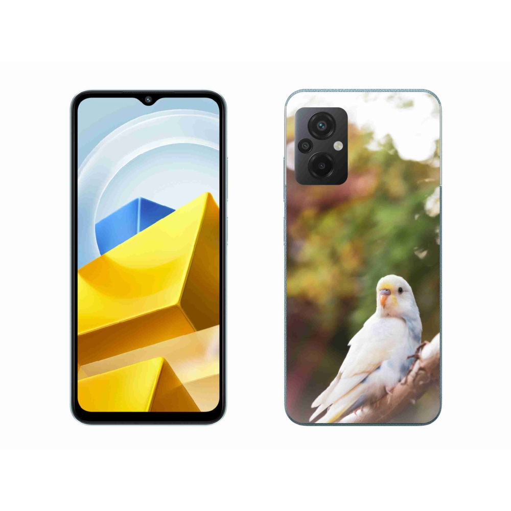 Gelový kryt mmCase na Xiaomi Poco M5 4G - andulka bílá