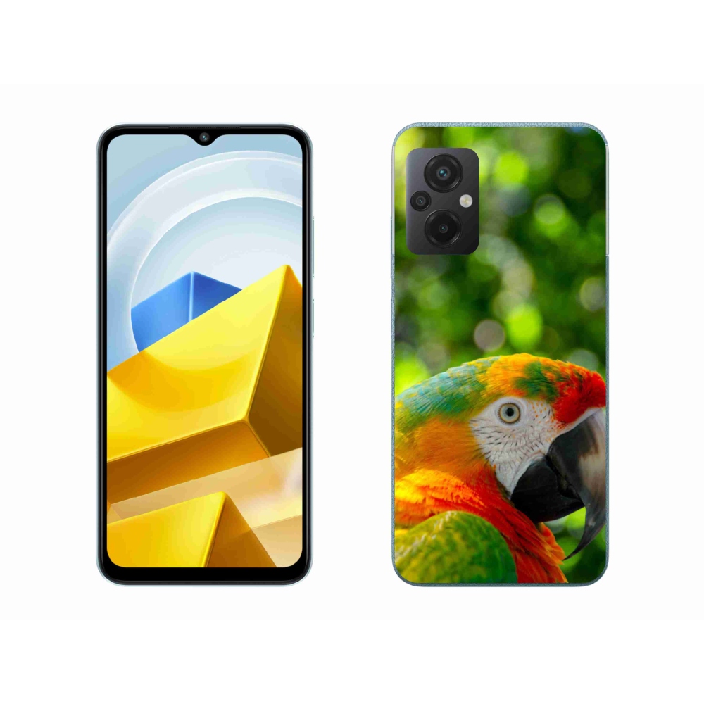 Gelový kryt mmCase na Xiaomi Poco M5 4G - papoušek ara 3
