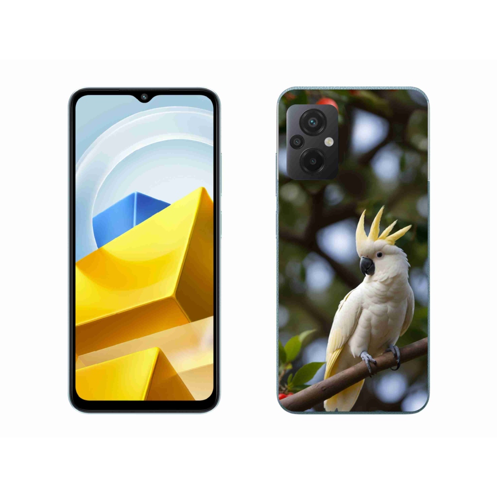 Gelový kryt mmCase na Xiaomi Poco M5 4G - papoušek kakadu 3