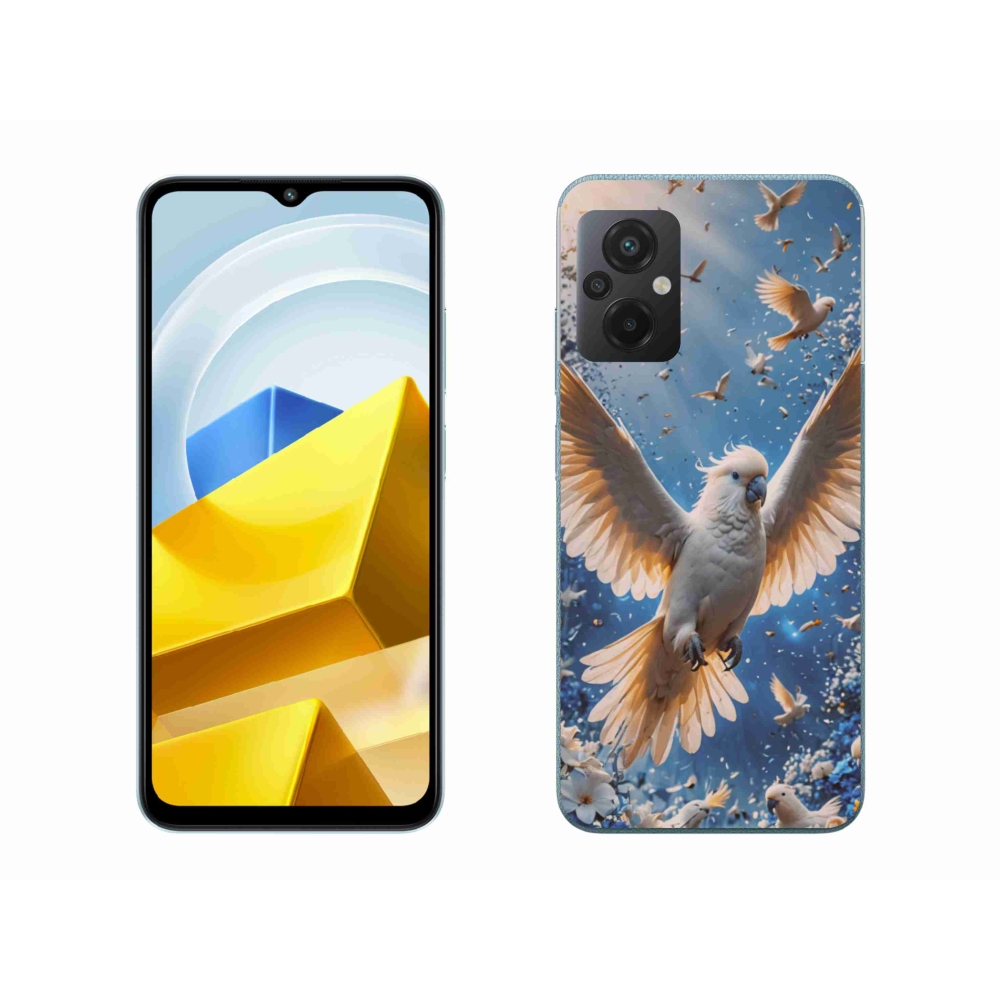 Gelový kryt mmCase na Xiaomi Poco M5 4G - papoušek kakadu