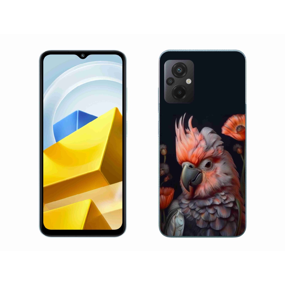 Gelový kryt mmCase na Xiaomi Poco M5 4G - papoušek kakadu v barvách