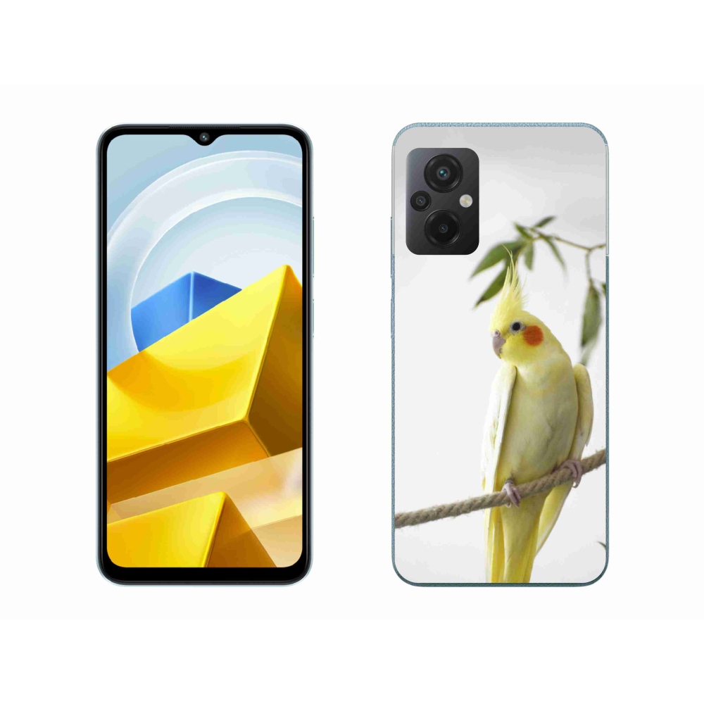 Gelový kryt mmCase na Xiaomi Poco M5 4G - papoušek korela chocholatá