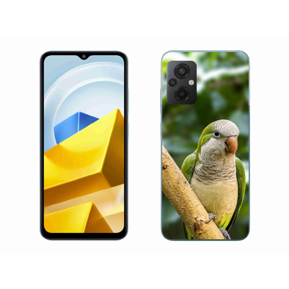 Gelový kryt mmCase na Xiaomi Poco M5 4G - papoušek mníšek