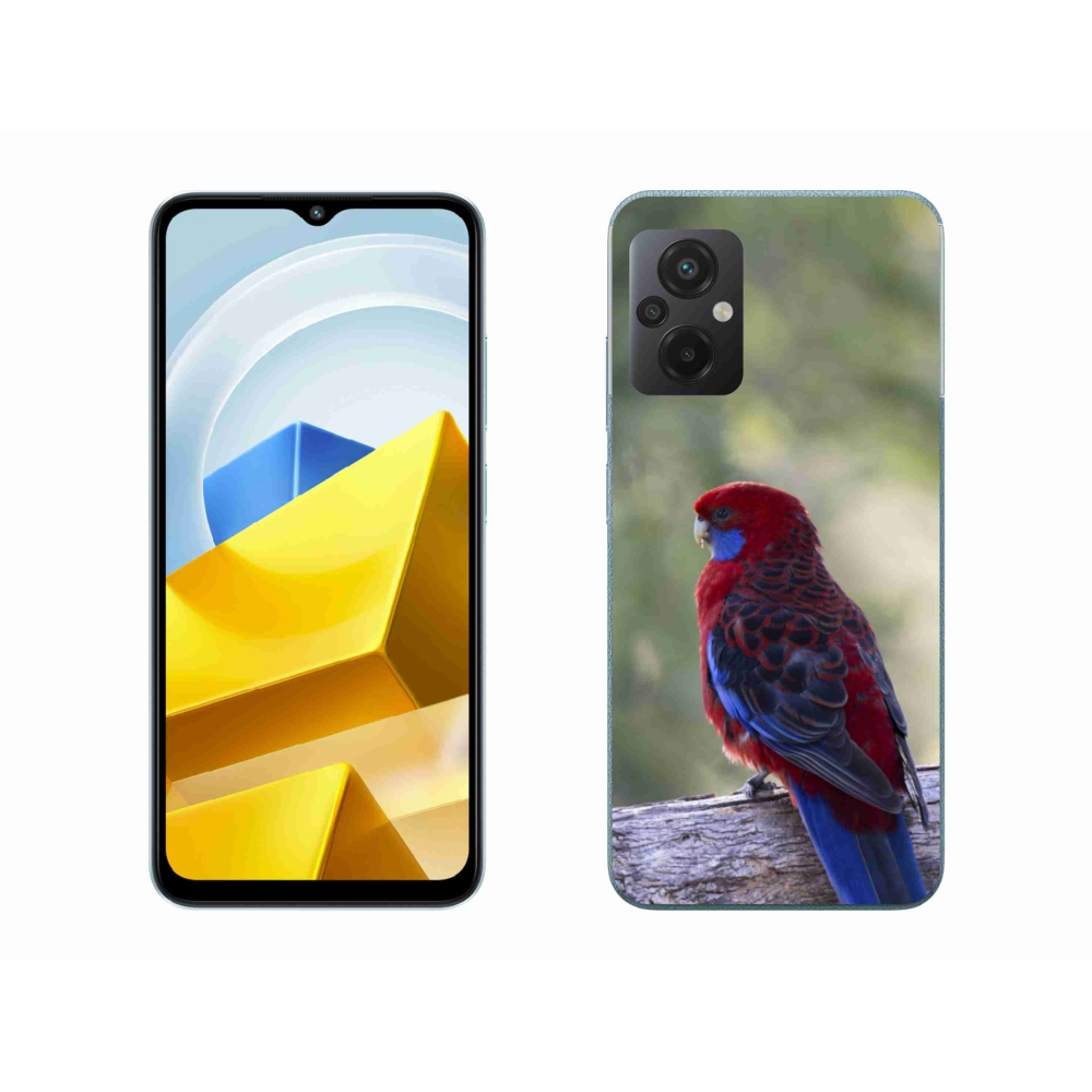 Gelový kryt mmCase na Xiaomi Poco M5 4G - papoušek rosela