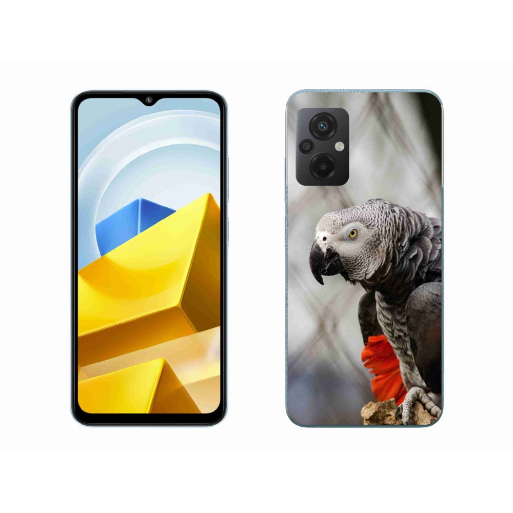 Gelový kryt mmCase na Xiaomi Poco M5 4G - papoušek žako 3