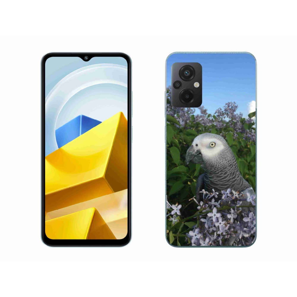Gelový kryt mmCase na Xiaomi Poco M5 4G - papoušek žako