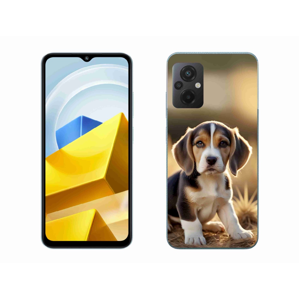 Gelový kryt mmCase na Xiaomi Poco M5 4G - roztomilý bígl