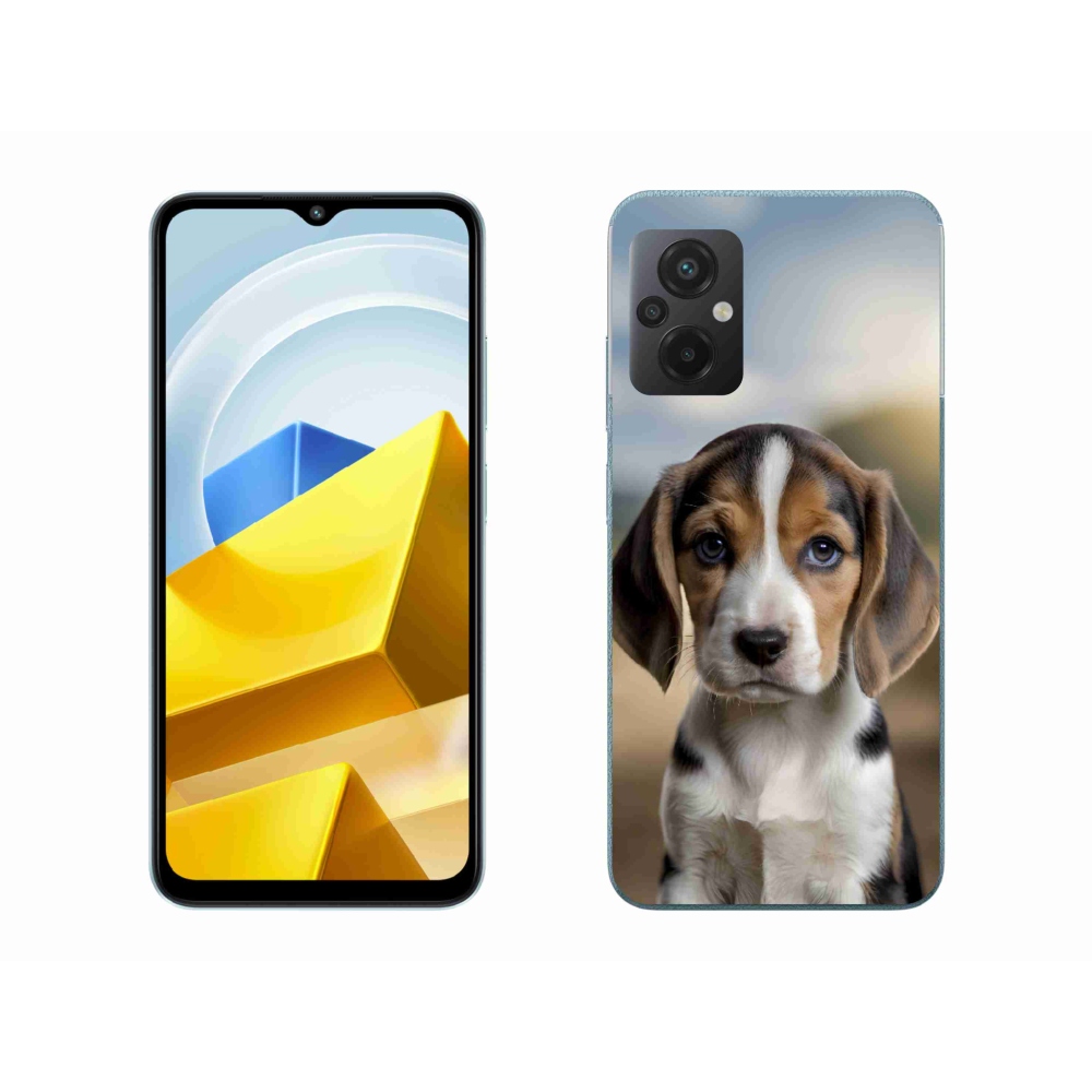 Gelový kryt mmCase na Xiaomi Poco M5 4G - roztomilý bígl