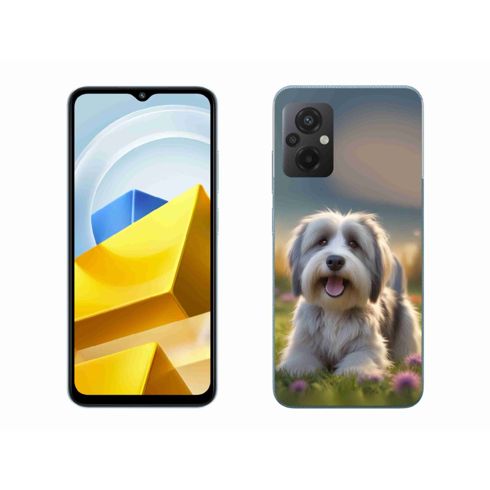 Gelový kryt mmCase na Xiaomi Poco M5 4G - roztomilý havanský psík