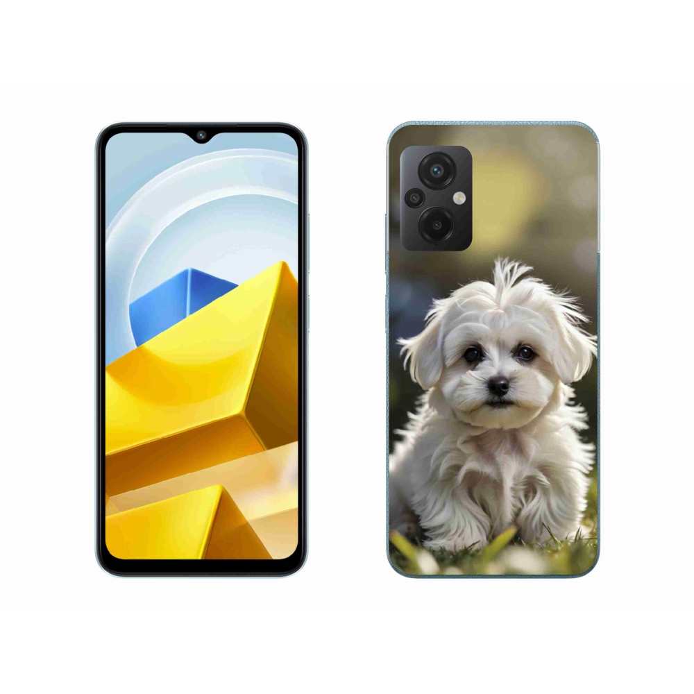 Gelový kryt mmCase na Xiaomi Poco M5 4G - roztomilý maltézský psík