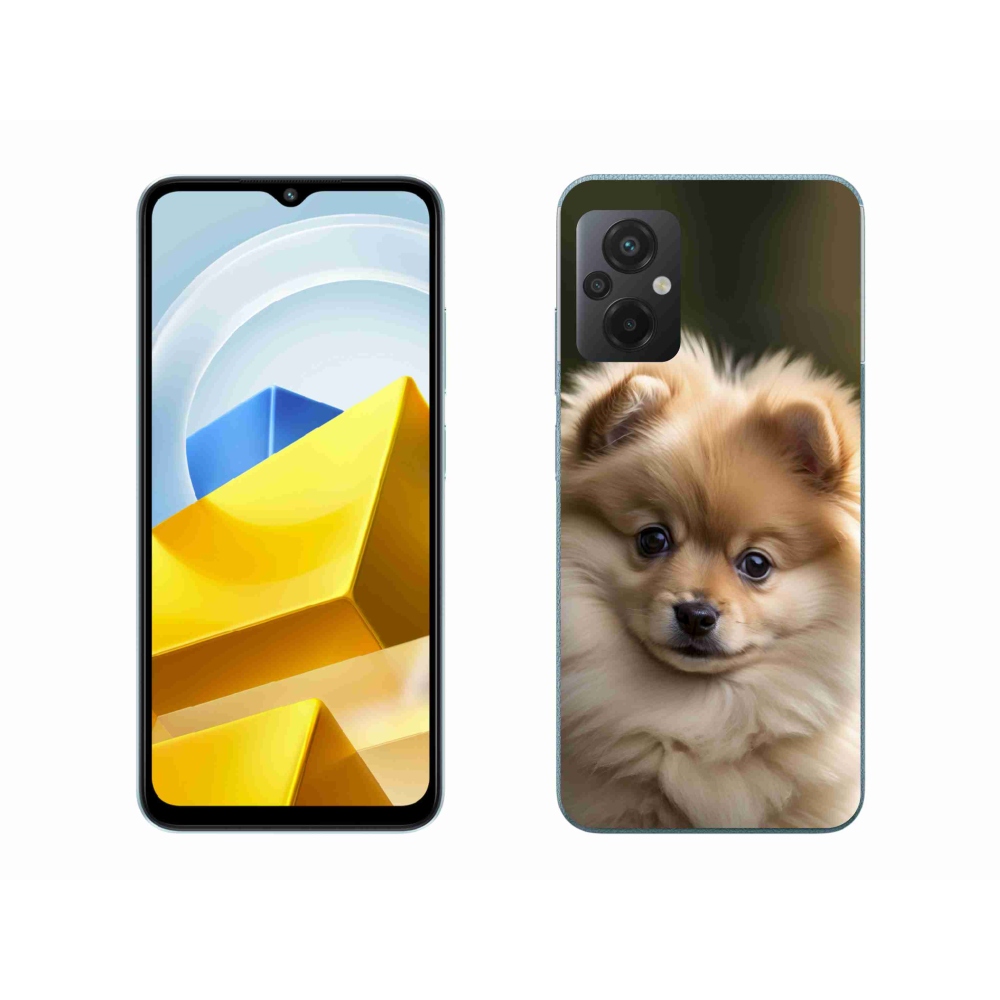 Gelový kryt mmCase na Xiaomi Poco M5 4G - roztomilý pomeranian 2