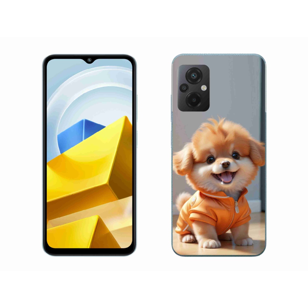Gelový kryt mmCase na Xiaomi Poco M5 4G - roztomilý pomeranian v mikině