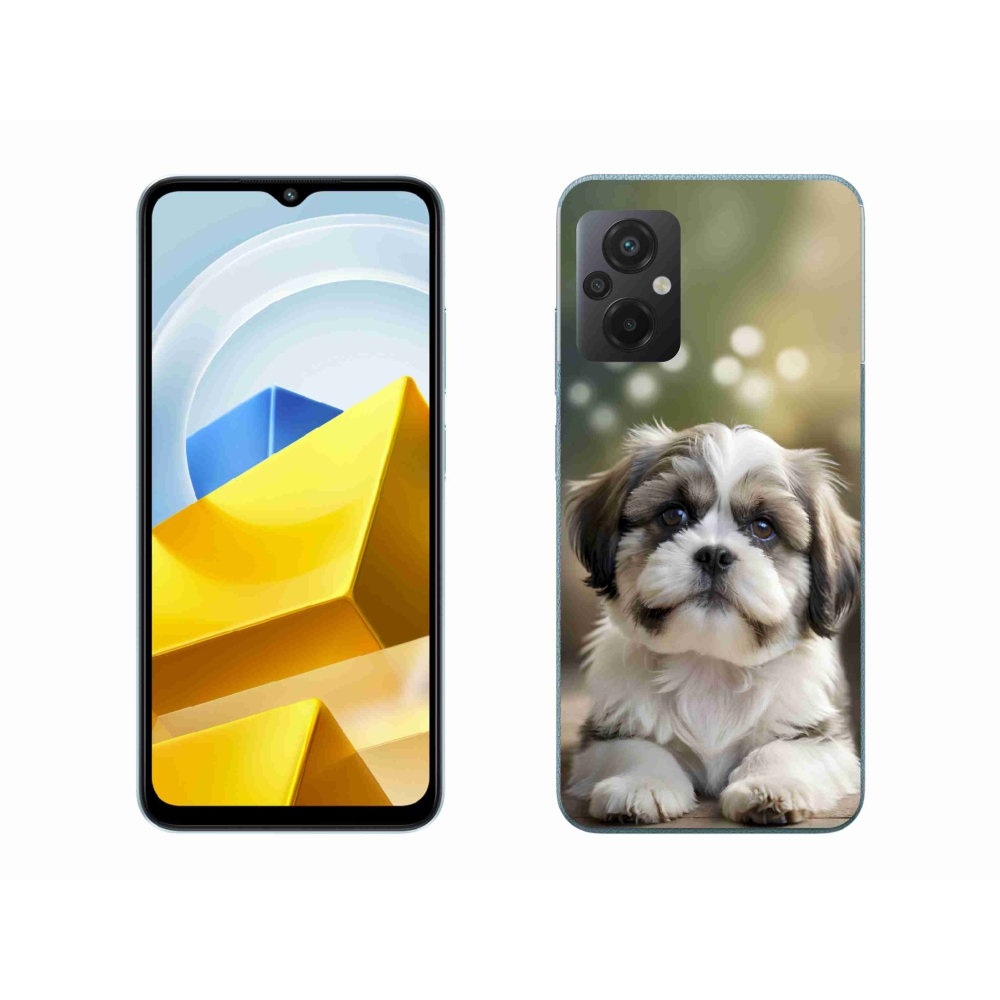 Gelový kryt mmCase na Xiaomi Poco M5 4G - roztomilý shih-tzu
